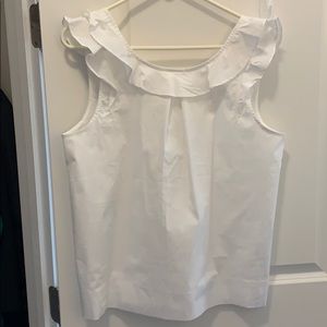 J Crew white sleeveless top size 12